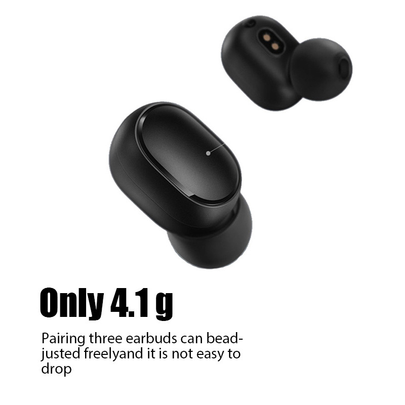 藍牙耳機原裝小米紅米 Airdots 2 Fone 無線耳塞入耳式立體聲耳機藍牙耳機帶麥克風 Airdots 2 耳機