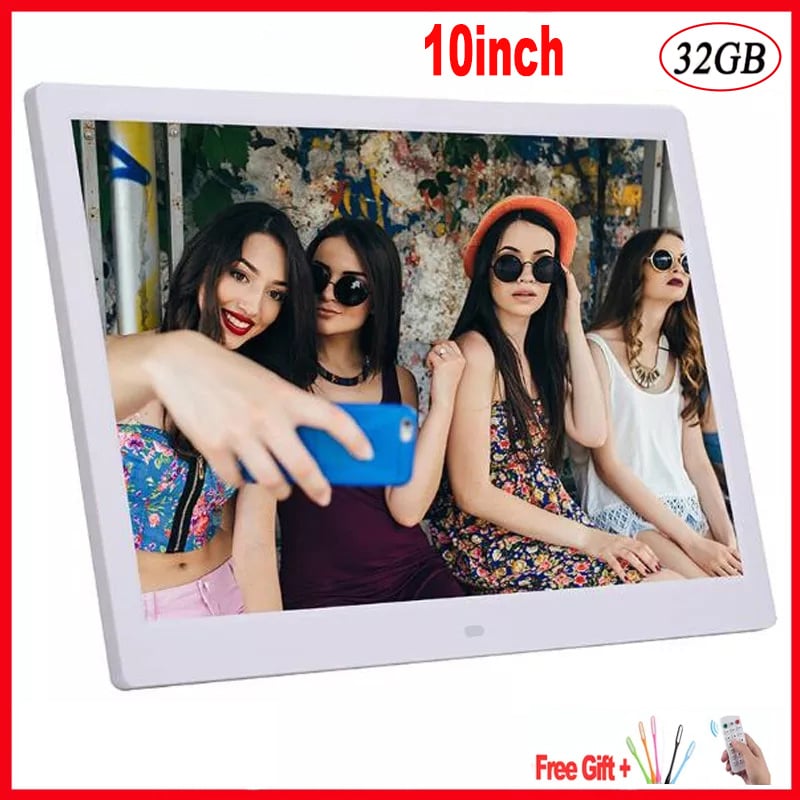 10.1 Inch HD Digital Photo Frame 1024x600 HD Ultra-Thin LED Electronic Photo Album LCD Photo Frame