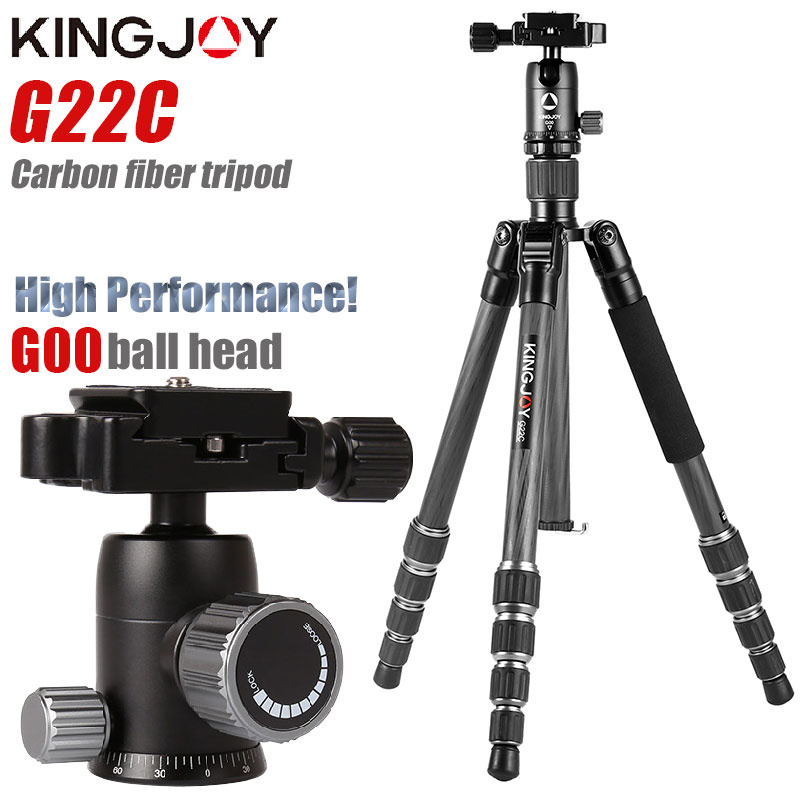 勁捷 G22C 專業碳纖維三腳架 數碼相機三腳架 適合旅行 頂級相機支架 143cm Max