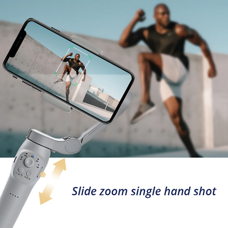 Bonola 手持式 3 軸雲台可折疊智能手機視頻錄製 Vlog 穩定器，適用於 iPhone 13 小米 三星手機自拍杆