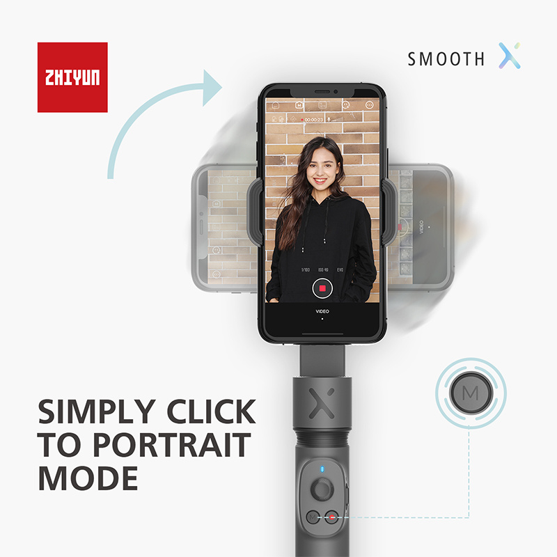ZHIYUN Smooth X 手持雲台便攜式穩定器適用於 Vlog 視頻 SmoothX 智能跟踪自拍杆適用於華為適用於 iPhone