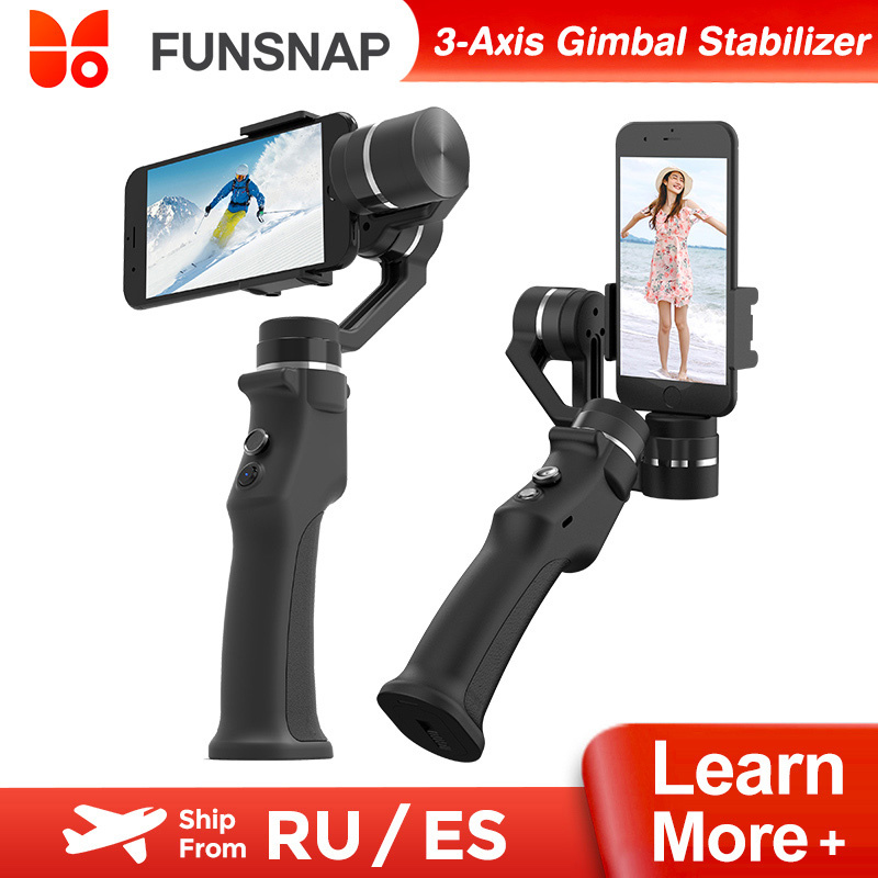 Funsnap Capture 3 軸手持雲台穩定器無線藍牙適用於 iPhone 手機雲台智能手機三腳架視頻錄製