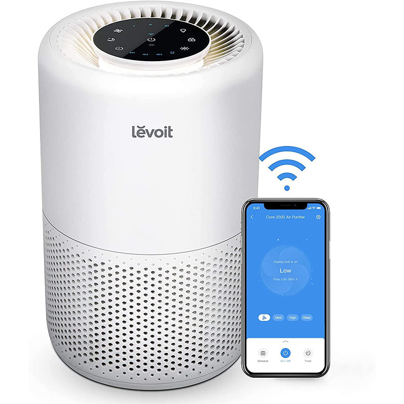 LEVOIT Home Great Room Air Purifier, Smart WiFi Alexa Control, H13 Real HEPA Filter for Allergies, Pets, Somke, Dust