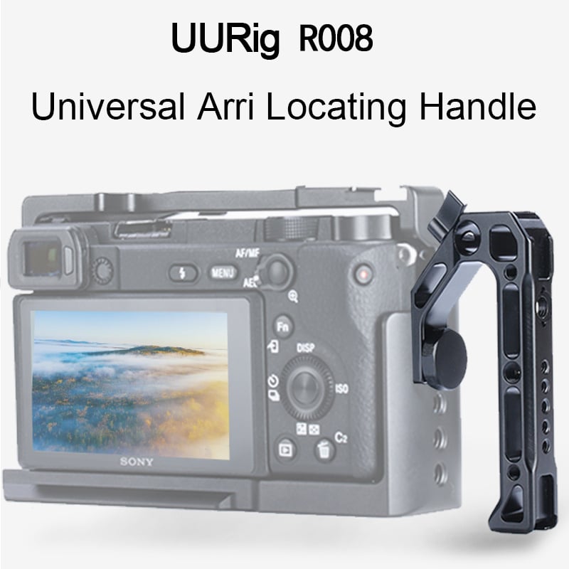 UURig R008 Camera Top Handle Hand Grip Handgrip Arri Locating Screw Monitor Mic Rig Cold Shoe for Nikon Canon Sony DSLR Camera