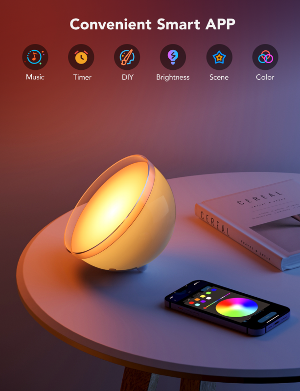 Govee Ambient Portable Table Lamp 氣氛便攜式枱燈 (藍牙&Wi-Fi版) [H6058]