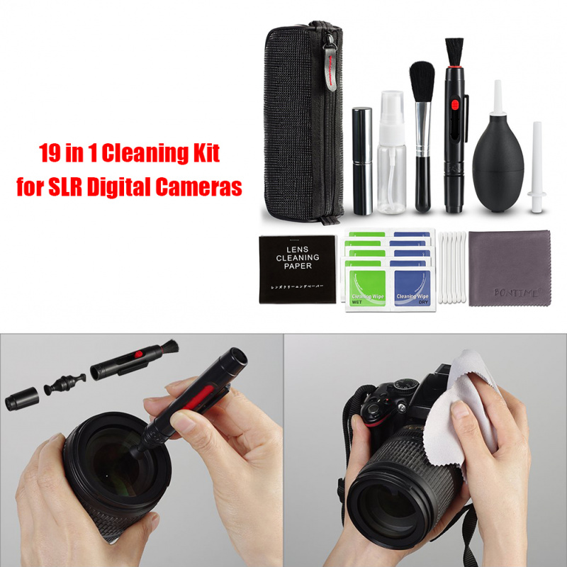 19 件套相机清洁套件镜头数码相机传感器清洁套件适用于索尼富士尼康佳能单反 DV 相机清洁套装