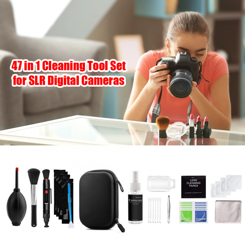 19-47 件相機清潔套件數碼單反鏡頭數碼相機傳感器清潔套件適用於索尼富士尼康佳能單反 DV 相機清潔套裝