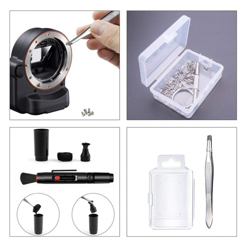 19-47 件相機清潔套件數碼單反鏡頭數碼相機傳感器清潔套件適用於索尼富士尼康佳能單反 DV 相機清潔套裝