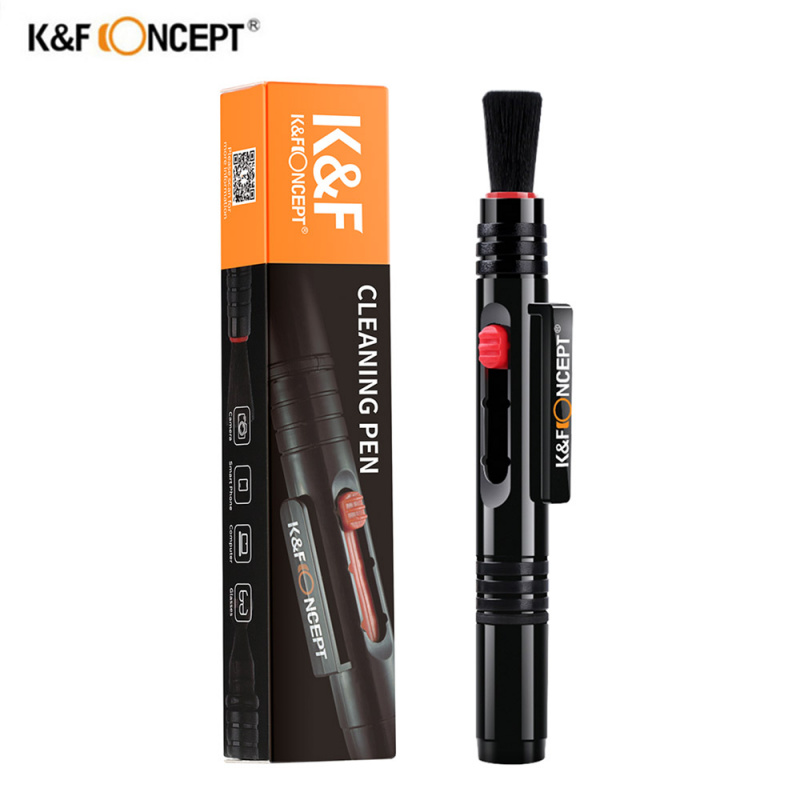 K&F Concept Lens Cleaning Pen with Retractable Soft Brush for DSLR Cameras and Sensitive Electronics Optics Cleaning Tool