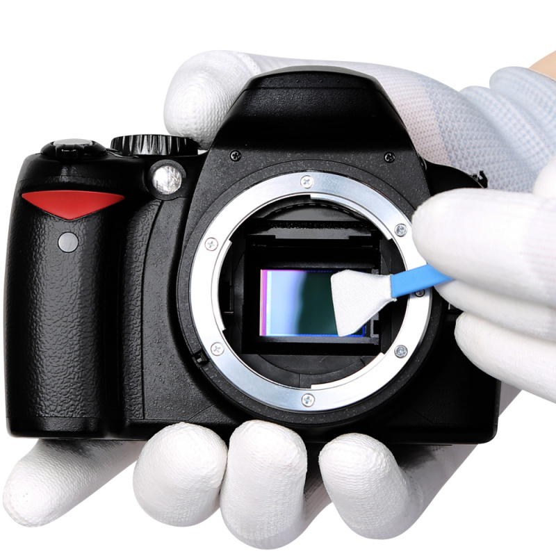 VSGO DSLR Camera Sensor Cleaning Swab Kit 12pcs with Liquid Cleaner Solution 15ml for Nikon Canon Sony Digital SL