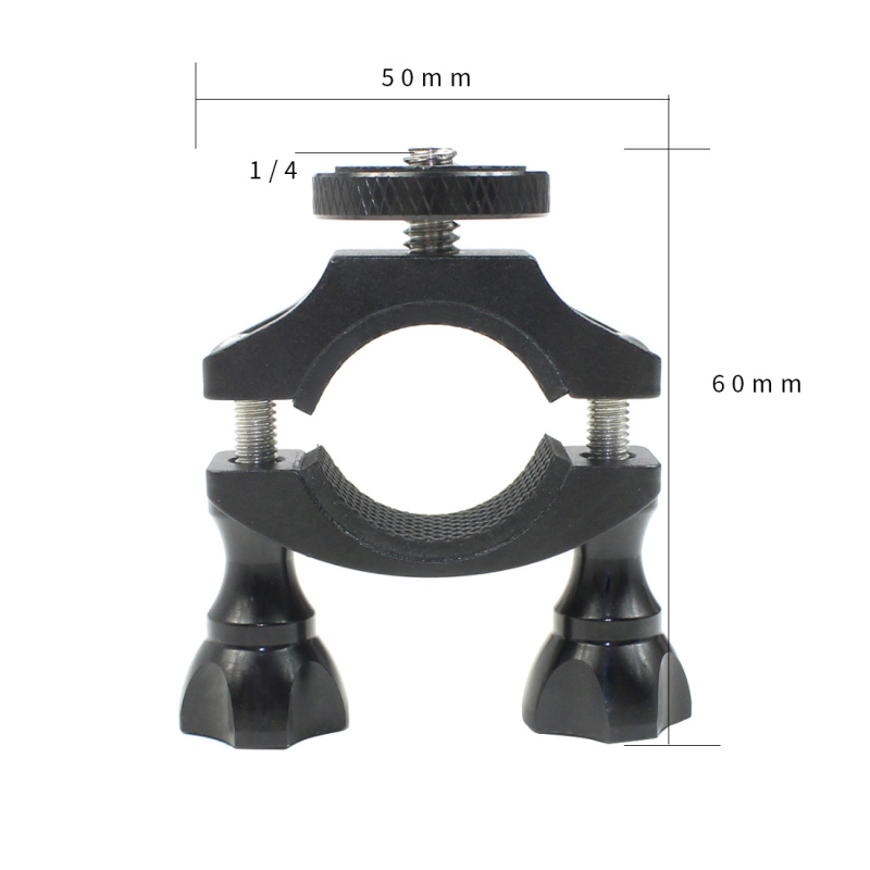 Bicycle Bike Handle Bar Clamp Mount Clip Camera Holder 1 4  Tripod Adapter for GoPro Hero 10 9 inst360 One Yi 4K DJI Osmo Action