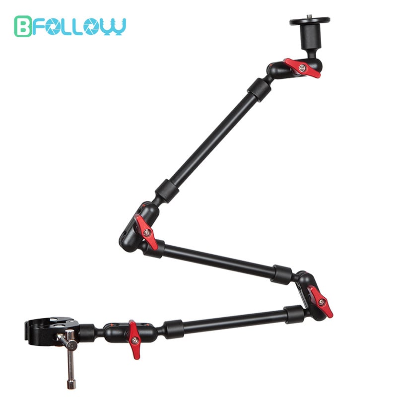 BFOLLOW 魔法摩擦臂 32  支架，適用於智能手機攝像機運動相機 Gopro 夾壁掛式平板電腦網絡攝像頭工作室