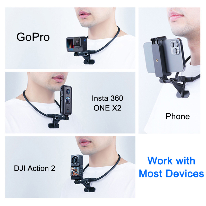 Neck Hold Mount Lanyard Strap for GoPro Hero 10 9 8 Yi 4k SJCAM DJI Action Camera Accessories Smartphone Brac