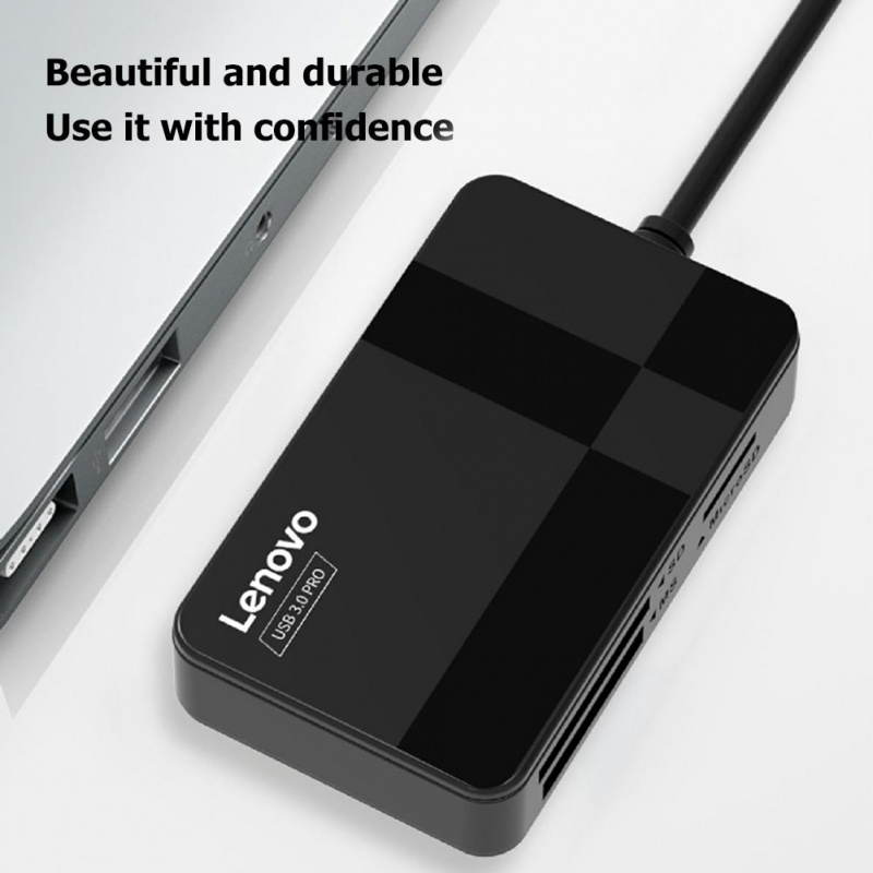 Lenovo D302 D303 USB 3.0 SD 讀卡器 5Gbps 4 合 1 TF CF MS 安全數字存儲卡讀卡器適配器讀卡器支持 2TB
