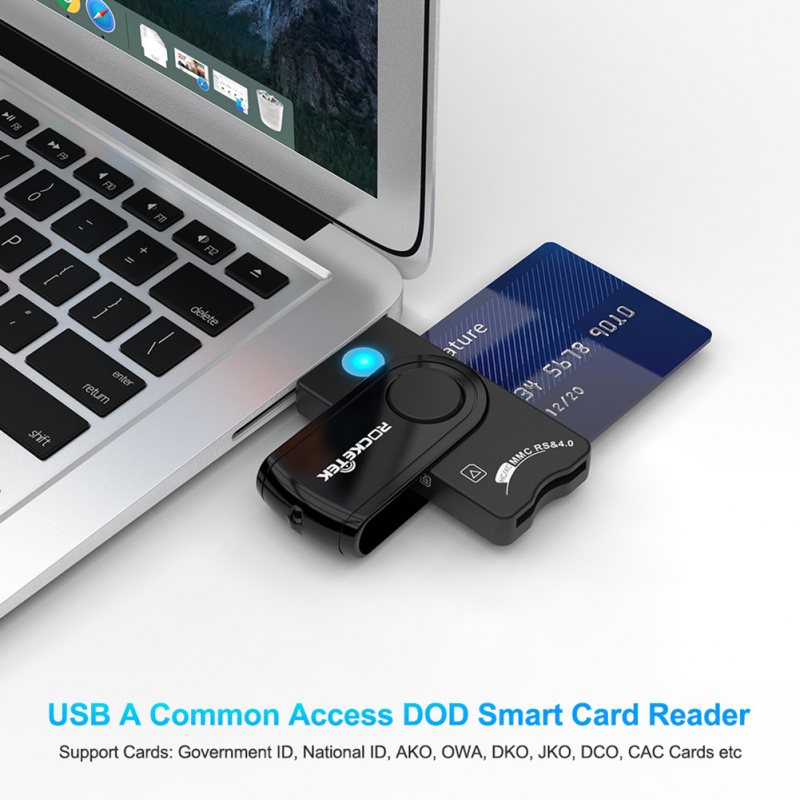 USB SIM 智能卡讀卡器，適用於銀行卡 IC ID EMV SD TF MMC Type-C OTG 閃存驅動器讀卡器適配器，適用於 Windows 7 8 10 Mac OS