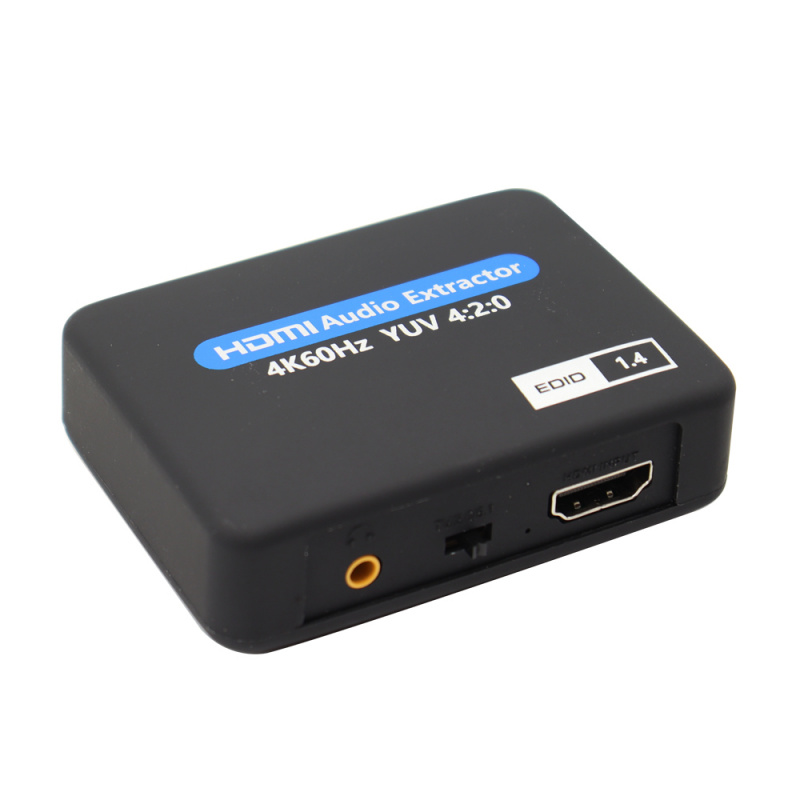 4K 60Hz HDMI 兼容音頻提取器光學 Toslink SPDIF + 3.5 毫米音頻嵌入器 1080P 3D 套裝適用於 Fire Stick Xbox 筆記本電腦