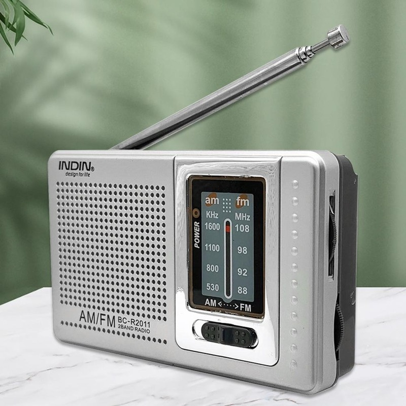 袖珍迷你寬接收伸縮天線 BC-R2011 世界 FM 接收器易於攜帶便攜式 AM 收音機娛樂
