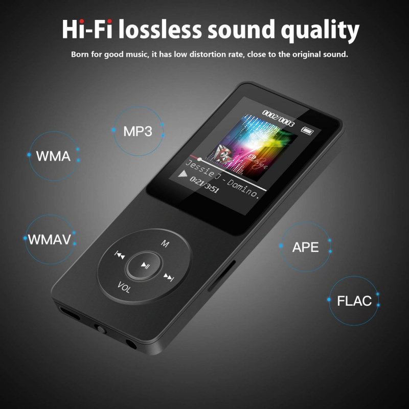 藍牙MP3音樂播放器無損便攜隨身聽mp4FM收音機插卡外接超薄學生p3錄音