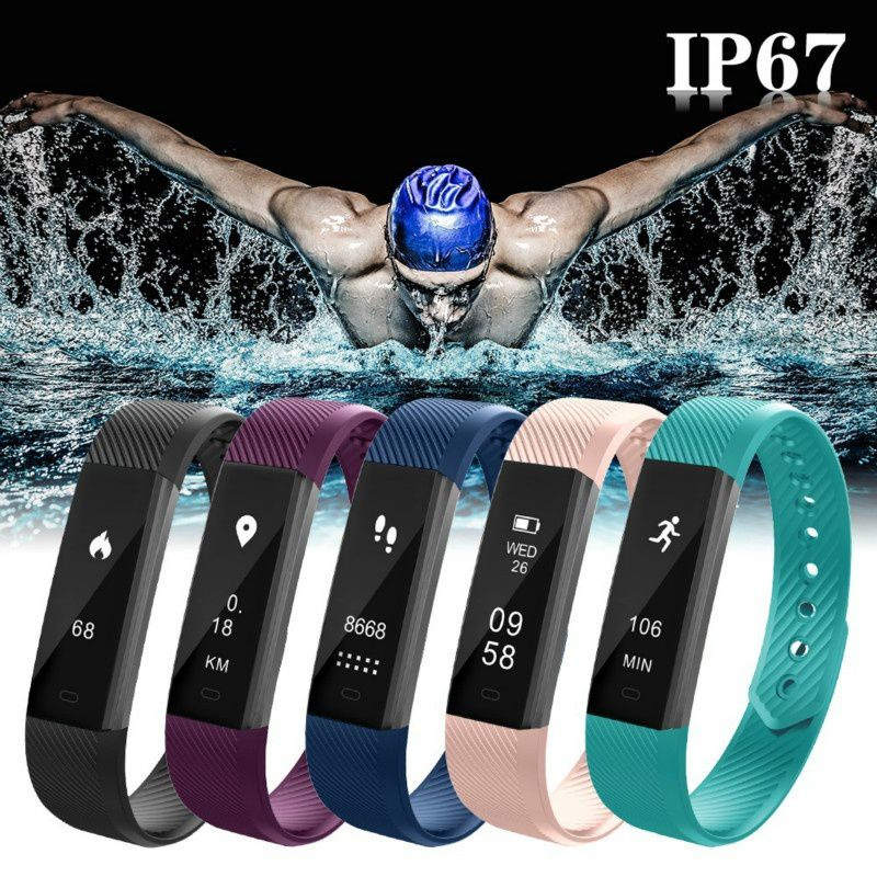 ID115 智能手錶運動手錶健康智能腕帶心率健身計步器手鍊防水男士手錶