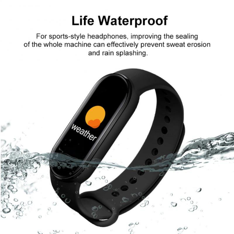 M6 智能手環 6 5 手鍊男士運動健身追踪器心率血壓女士藍牙智能手錶適用於 IOS Android Mi