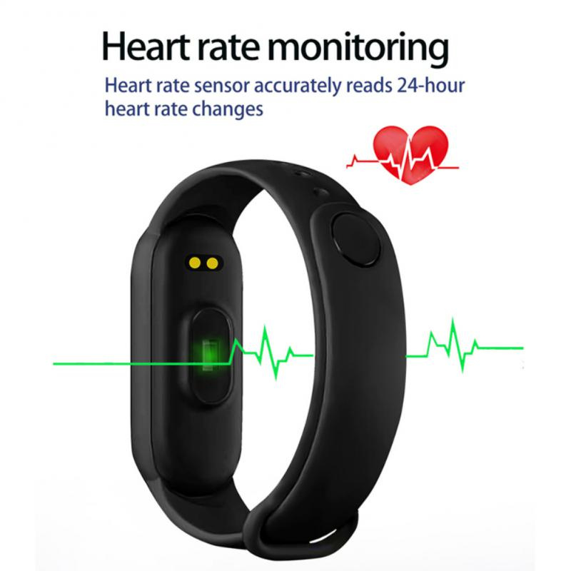 M6 智能手鍊手錶錶帶替換運動手腕彩色健身追踪器心率血壓監測器彩色屏幕