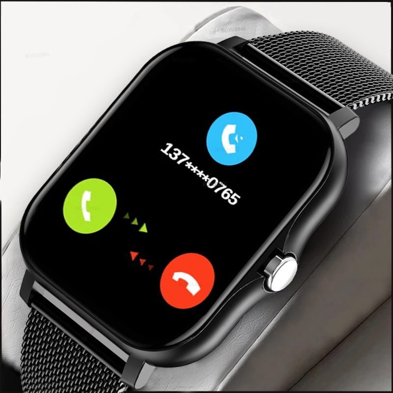2022 New Bluetooth Answer Call Smart Watch Men 1.69  Full Touch Dial Call Fitness Tracker IP67 Waterproof Smartwatch Men Wom