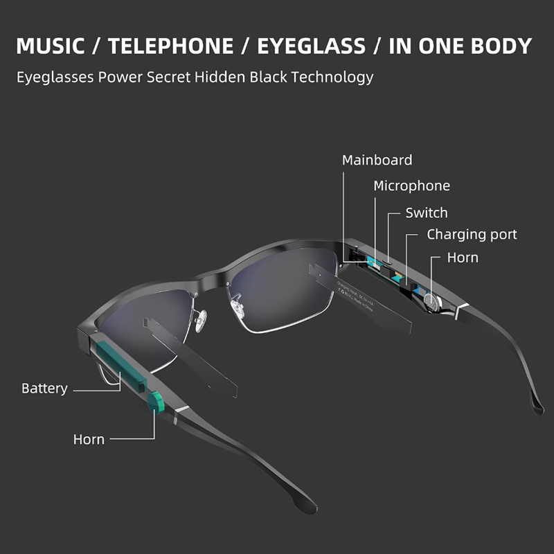 K2智能蓝牙眼镜通话音乐防蓝光音频蓝牙太阳镜男女智能手机眼镜
