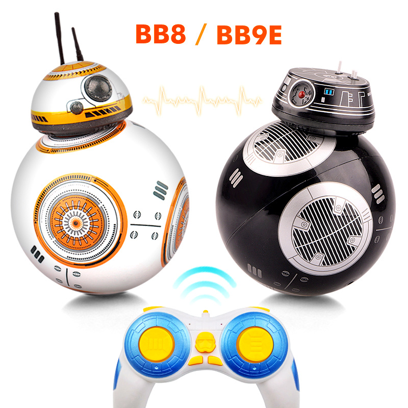 RC BB 8 機器人 2.4G 遙控帶聲音可動人偶升級智能 BB8 球機器人機器人 BB-8 模型玩具兒童