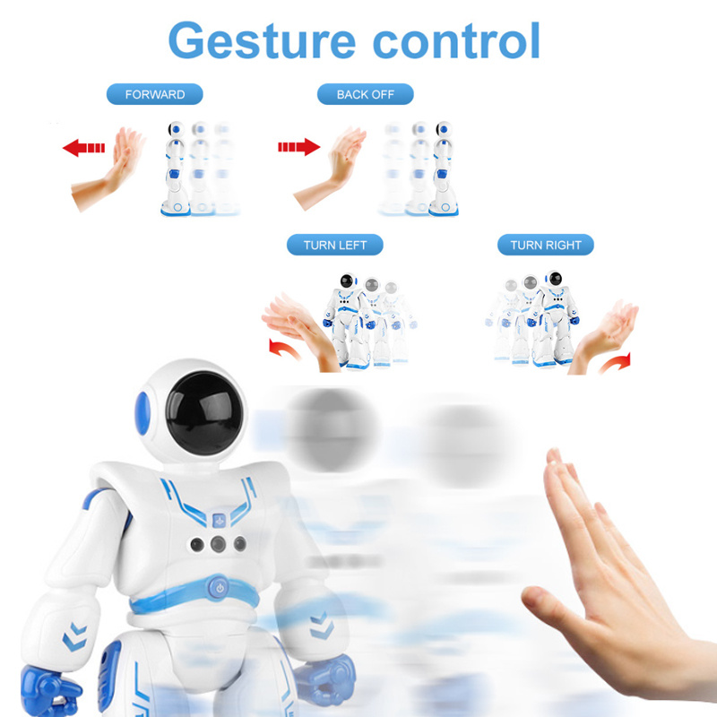 手勢感應智能遙控機器人紅外線感應空氣手勢編程機器人兒童音樂舞蹈玩具
