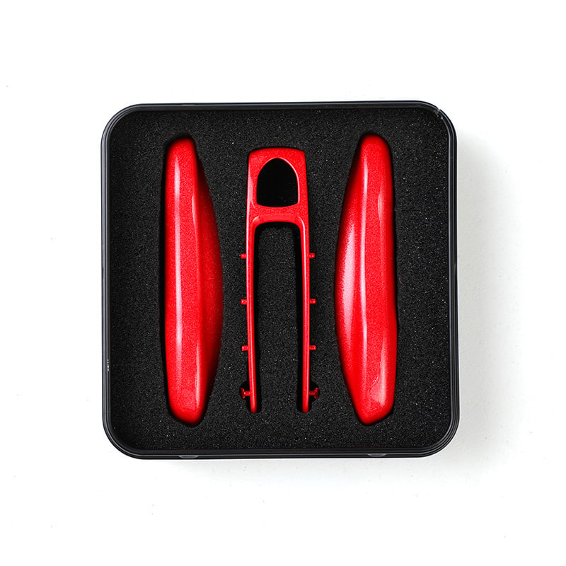 3 件裝智能鑰匙殼保護套適用於保時捷新卡宴 Panamera 911 992 Taycan 汽車鑰匙套汽車配件保護套