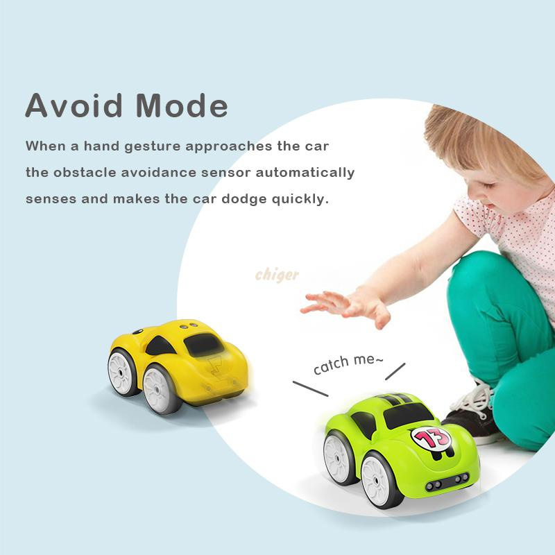 卡通遙控車智能手勢感應避障跟隨迷你遙控車體感車玩具兒童