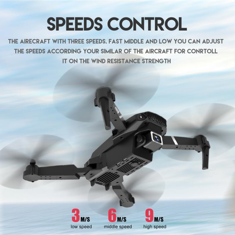 Drone E88 4K Aerial Camera RC Drone Pro FPV HD 1080P Shooting Camera Height Hold RC UAV Foldable Wide-Angle Aerial Photography