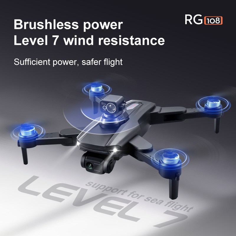 2022 全新 RG108 MAX GPS 無人機 8K 專業雙高清攝像頭 1.2KM FPV 航拍無刷電機 RC 四軸飛行器玩具
