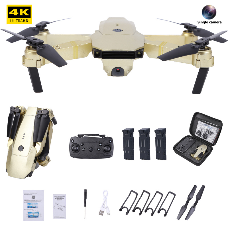 WLR C E58 RC Drone 4K HD Single Camera 2.4GHz WiFi FPV Altitude Hold Quadcopter 4CH Foldable Drone 6Axis Gyroscope Ae