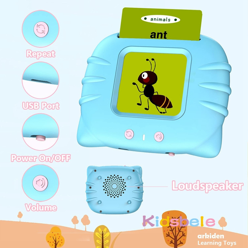 學前學習玩具幼兒智能教育聲卡英語閱讀機2-6歲電子玩具