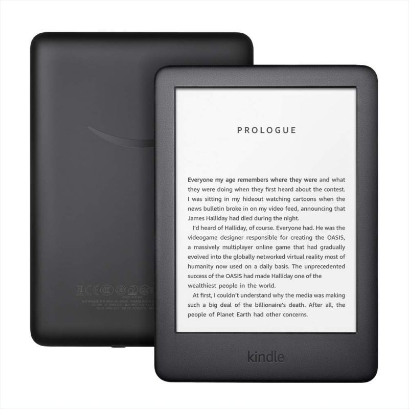 All-new Kindle Black 2019 version, Now with a Built-in Front Light, Wi-Fi 8GB eBook e-ink screen 6-inch e-Boo