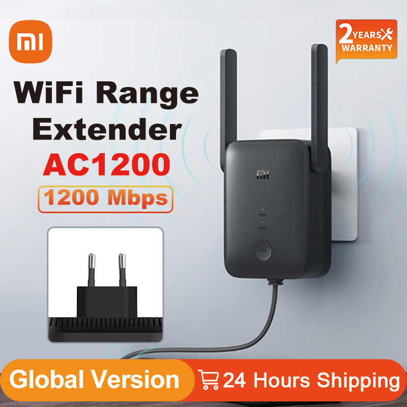 Global Version Xiaomi AC1200 Mi WiFi Range Extender 2.4GHz And 5GHz Band 1200Mbps High-speed Wifi make hotspot Repeater Network