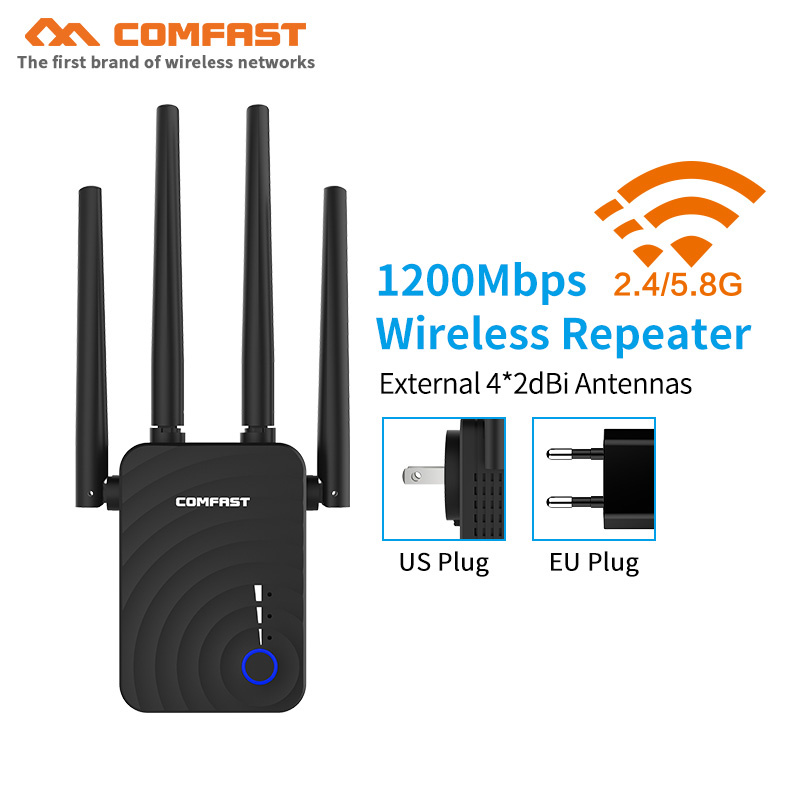 Long Range Extender 802.11ac Wireless WiFi Repeater Wi Fi Booster 2.4G 5Ghz Wi-Fi Amplifier 300 1200 M wifi router Access point