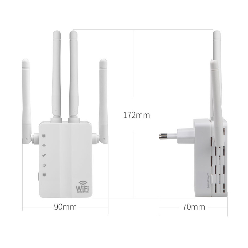 5 Ghz WIFI 增強器中繼器無線 Wi-fi 擴展器 1200Mbps 網絡放大器 802.11N 遠程信號 Wi-Fi Repetidor