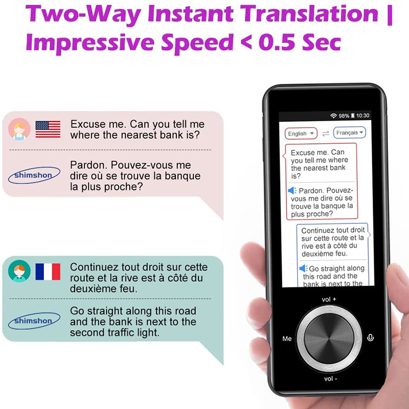M9語言翻譯設備照片翻譯離線翻譯108種語言雙向語音翻譯中的智能翻譯