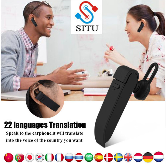 便攜式智能語音翻譯器藍牙即時語音翻譯器實時旅行商務翻譯器支持 22 種語言
