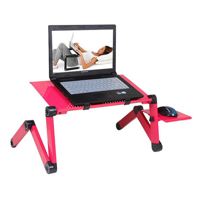 筆記本電腦Adjustable Laptop Desk Stand Portable Aluminum Ergonomic Lapdesk For TV Bed Sofa PC Notebook Table Desk St