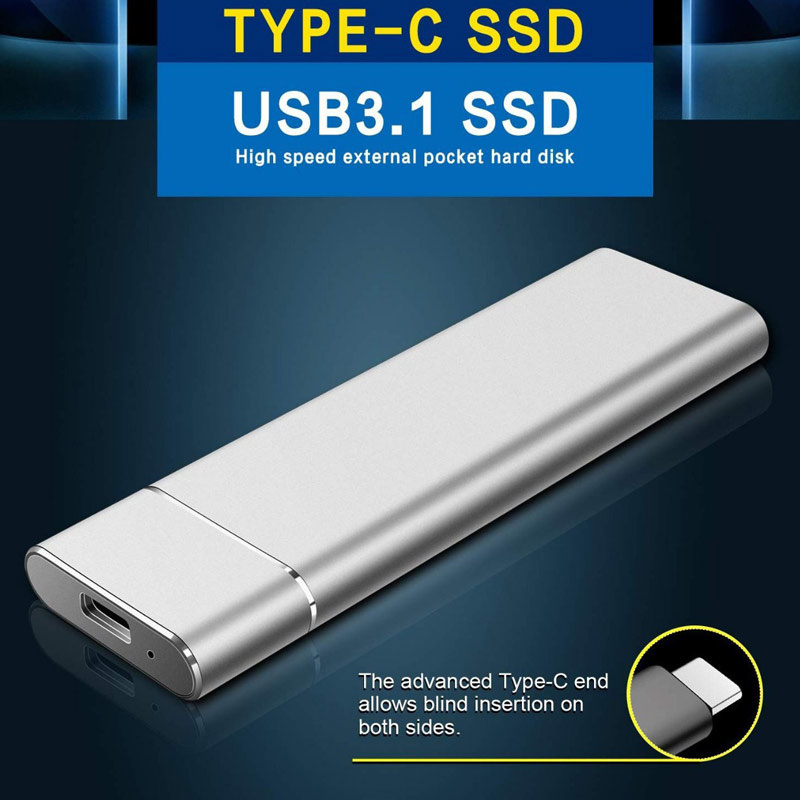 筆記本電腦USB 3.1 8TB SSD External Moblie Hard Drive Portable Hard Disk High Speed for Desktop Mobile Laptop Computer Storage Memory S