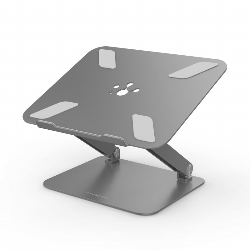 筆記本電腦可調節高度，帶多角度筆記本電腦支架，帶可調節提升板，適用於 MacBook Pro Air、Surface 筆記本電腦