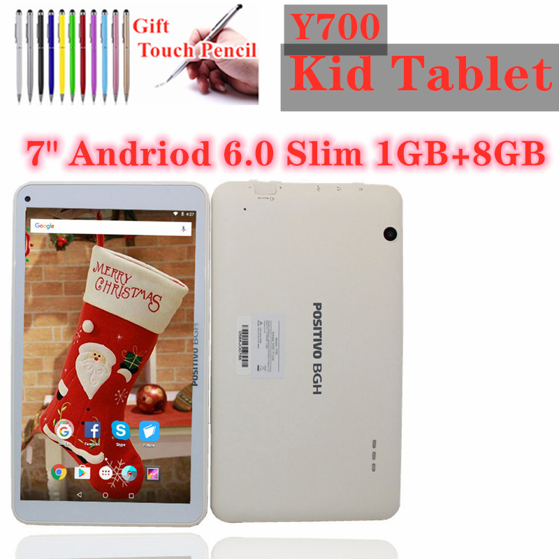 平板電腦7 Inch Y700 RK3126 Tablet PC 1GB+8GB Android 6.0 Quad Core 1024 600 IPS With WIFI Dual Cameras Gift Silicone Case
