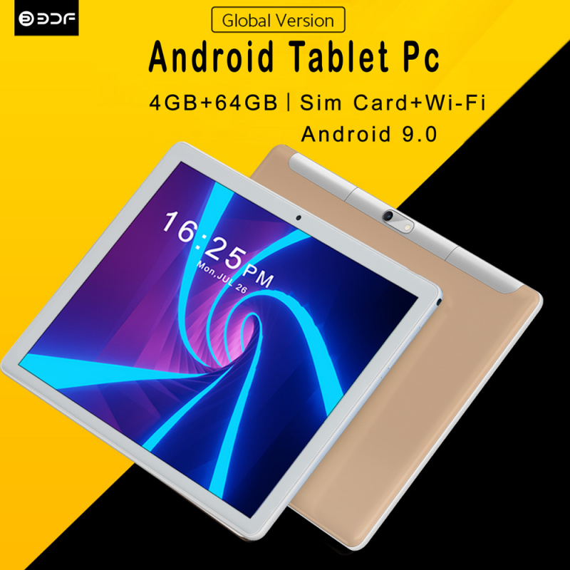 平板電腦10.1 Inch Android 9.0 Tablet Pc 4GB+64GB 3G Mobile Sim Card Phone Call Android 9.0 Tablet Pc Tablets Pc