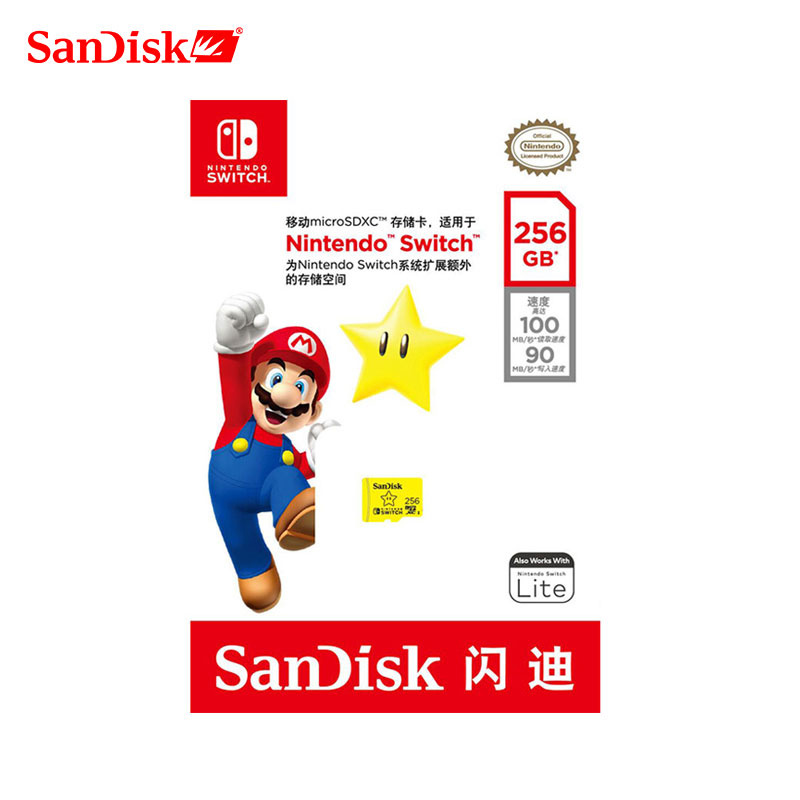 手機存儲卡SanDisk 128GB micro sd card Nintendo Switch Authorized 64GB 256GB cartao de memoria tf memory cards for Game Expansion Car