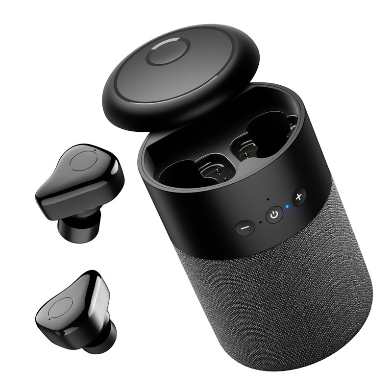 新款藍牙5.0音箱耳機二合一無線音箱DJ車載戶外防水智能小便攜音箱