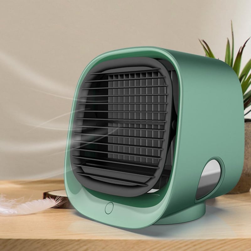 Airmsen辦公桌空調風扇便攜式迷你冷風機USB風扇多功能加濕器淨化器辦公室臥室夏季