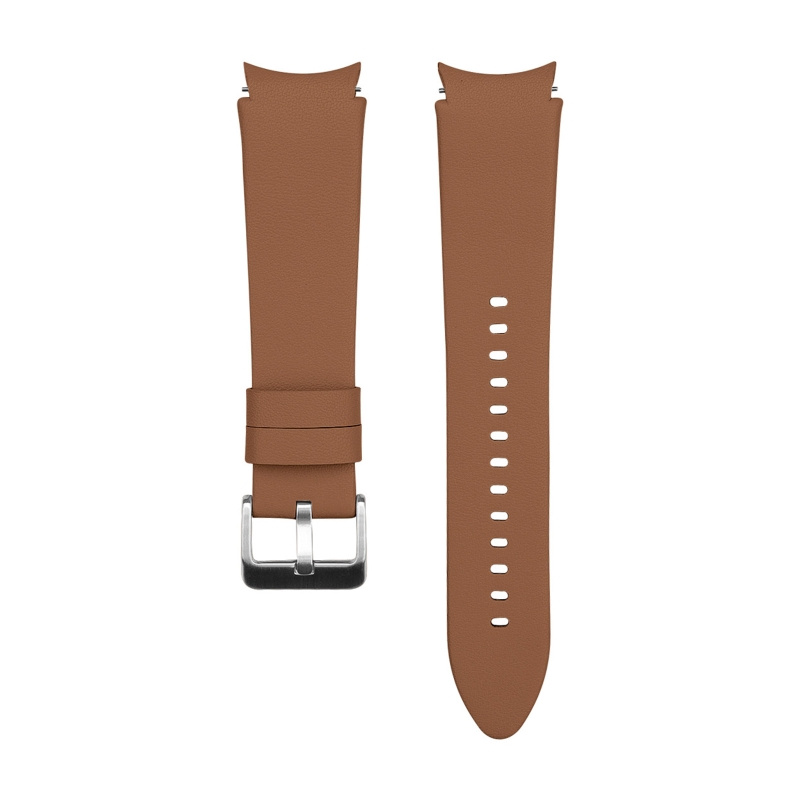 適合三星 Galaxy Watch 4 智能手錶腕帶環手鍊替換防水帶防汗的皮革錶帶